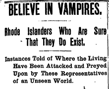 Vampire Panic in New England