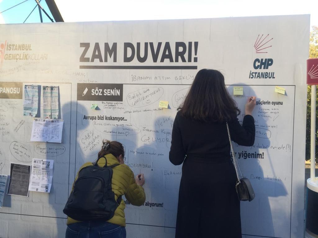 CHP, İstanbul'un Tüm Meydanlarında 'Zam Duvarı' Açtı