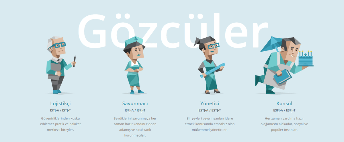 ISTJ,ISFJ,ESTJ ve ESFJ Kişilik Tiplerini Mutlu Edecek Meslekler