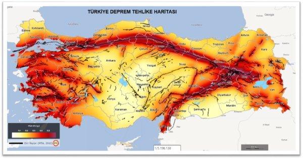 Türkiye'de Deprem Riski Az Olan İllerimiz