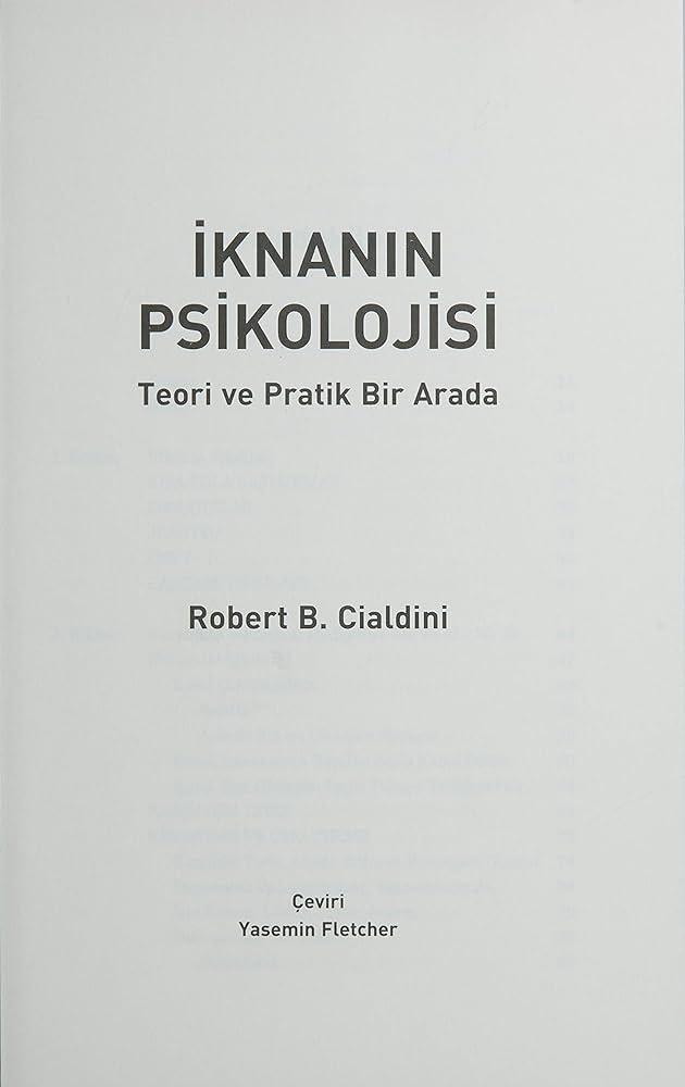 İknanın Psikolojisi'nin Değerlendirilmesi