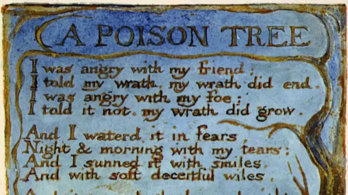 "A Poison Tree" by William Blake