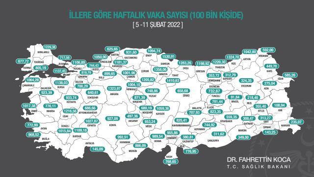 Son Dakika! Sağlık Bakanı Fahrettin Koca Vaka Yoğunluğu En Çok Artan 10 İli Paylaştı