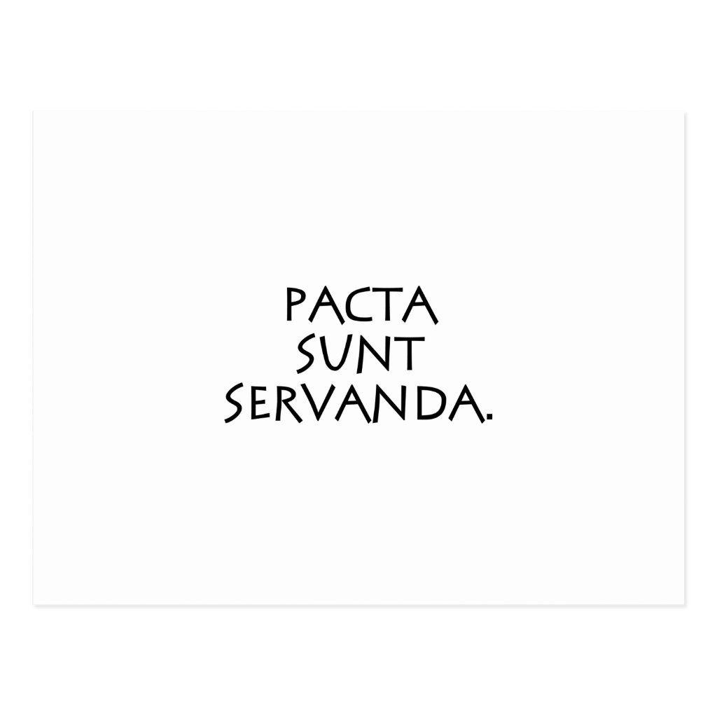 Pact Sunt Servanda