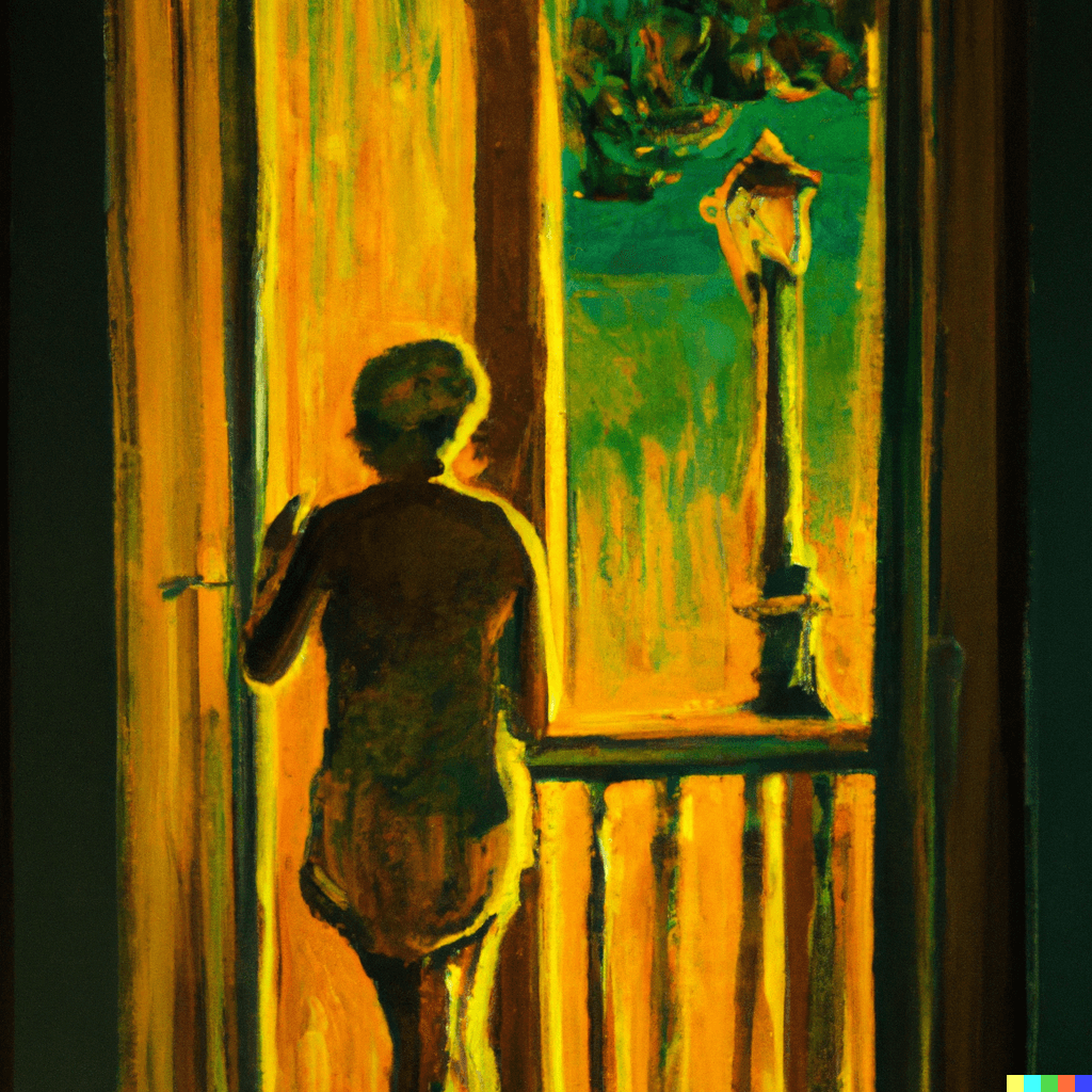 Bir buket mavi, mehtap ve yabancı bir kadın #4