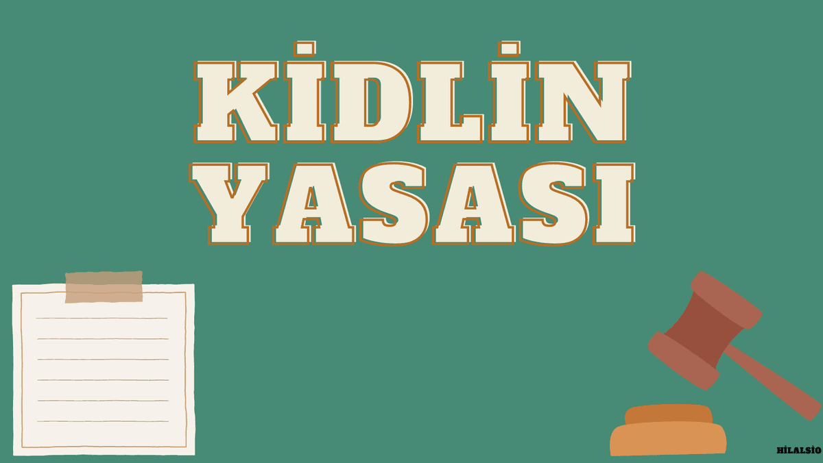 Probleminizi Bir Kağıda Yazarsanız Yarısı Çözülmüş Olur! ''Kidlin Yasası''