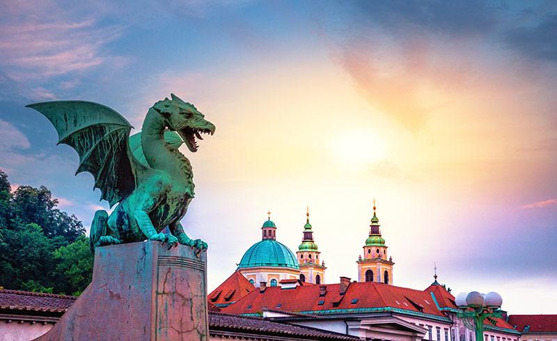 Slovenya'nın Başkenti Lübliyana ve Ejderhası