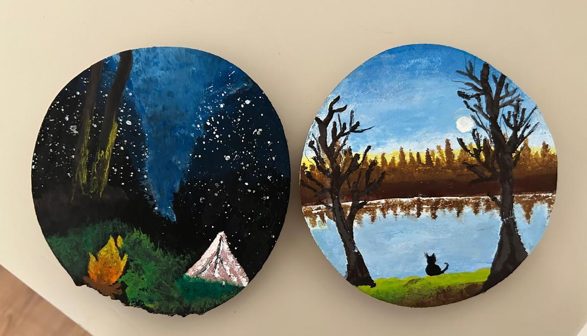 Wood Coaster Painting: An Easy Handmade Decoration/Gift Idea!