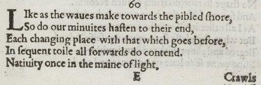 Shakespeare’s Sonnet 60: Time and Lasting Beauty