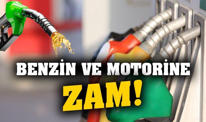 Benzine ve Motorine Yine Zam